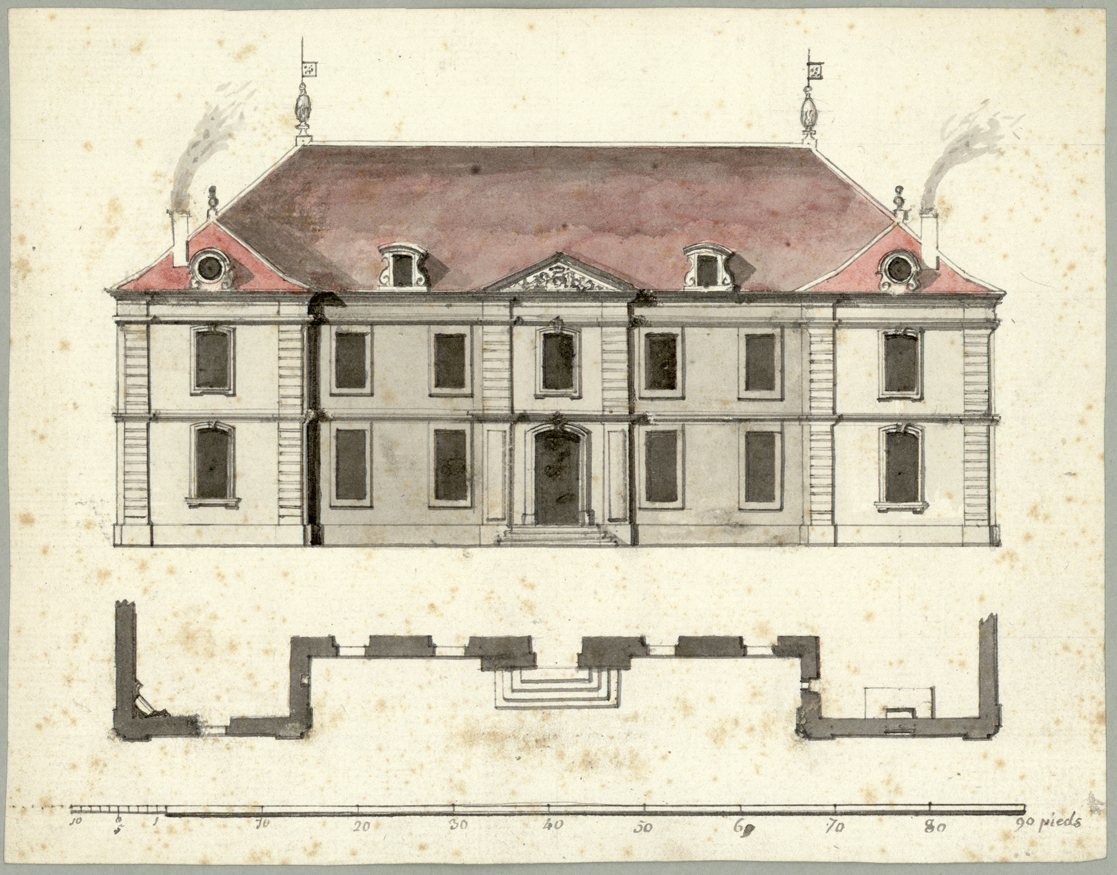 Projet d'extension et d'embellissement du Reposoir (vers 1787)